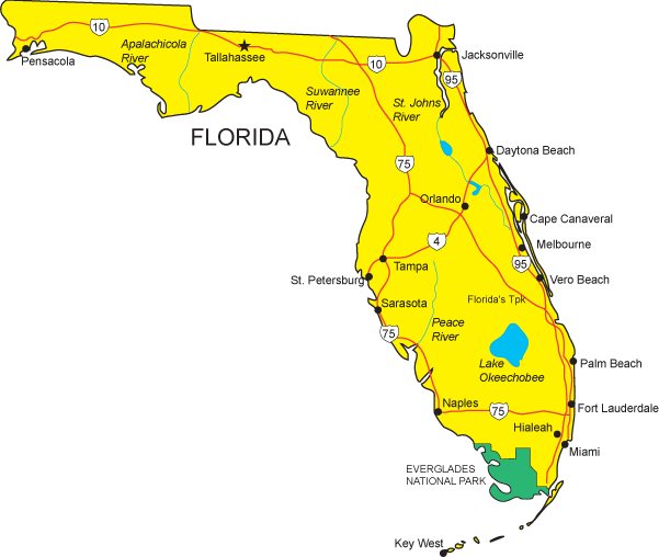 FL Map - Florida State Map