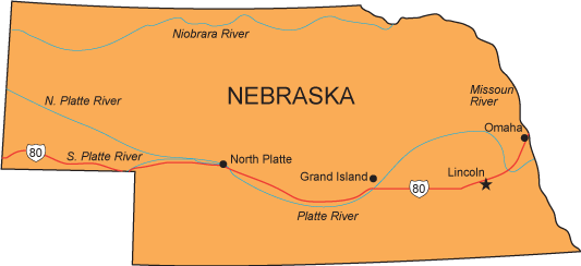 Ne Map Nebraska State Map