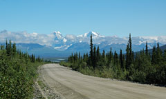 gravel highway in alaska
