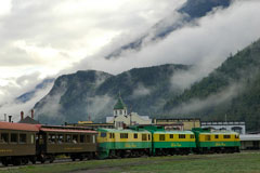white pass railroad in skagway alaska
