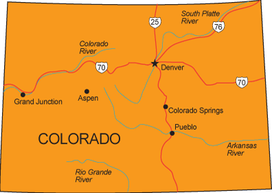 Co Map Colorado State Map