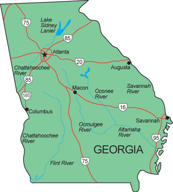 Ga Map Georgia State Map Ga Map Georgia State Map