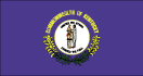 Kentucky map logo - Kentucky state flag