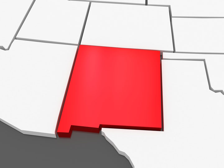 3d new mexico map