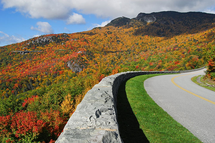 parkway near Grandfather Mountain, North Carolina