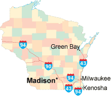 Wisconsin map